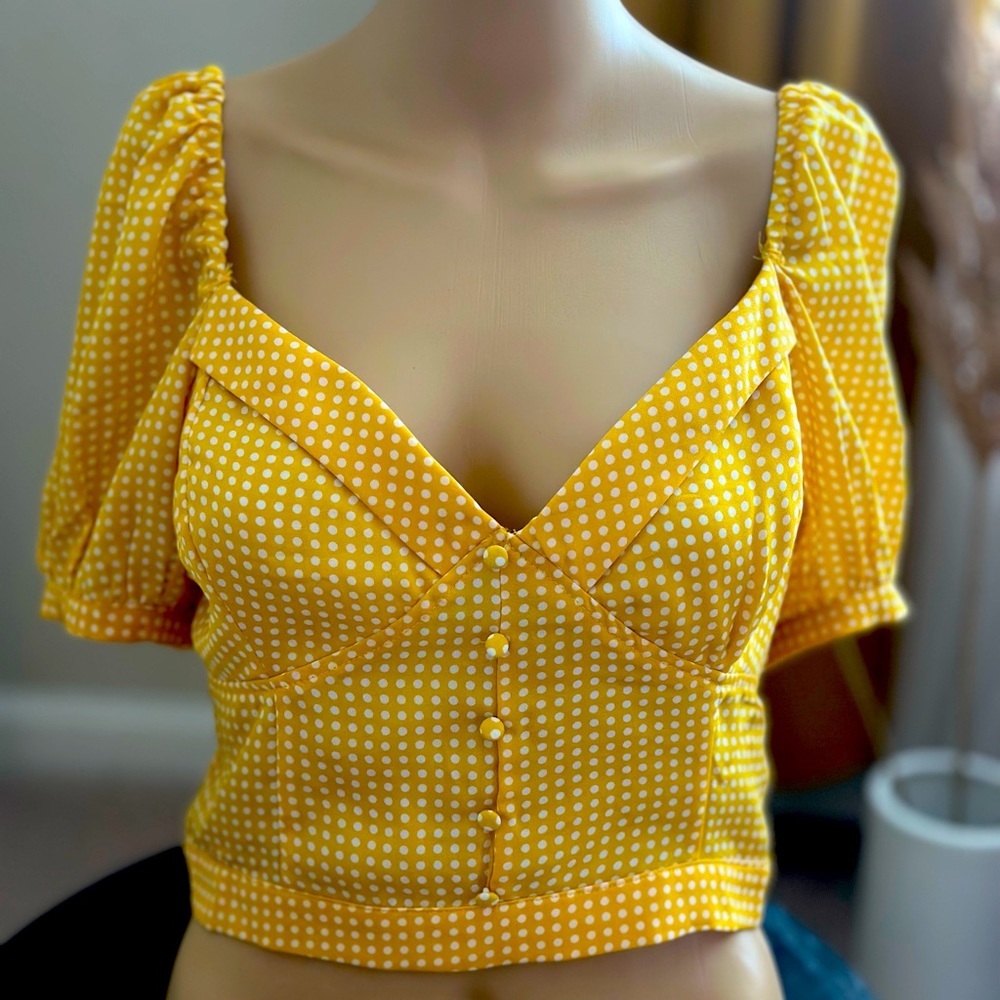 CROP TOP /summer yellow